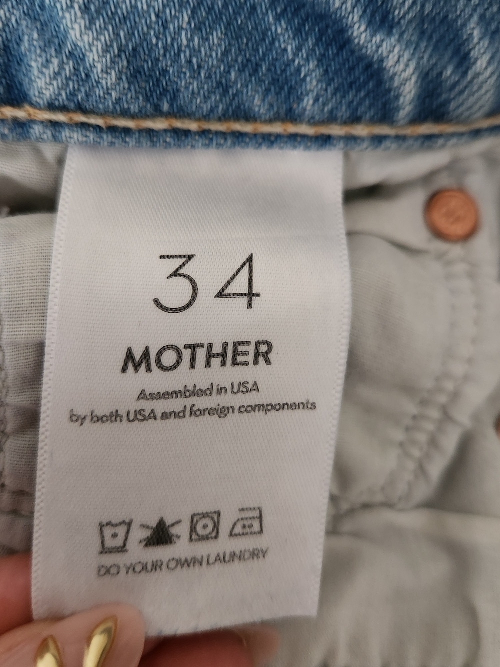 MOTHER Superior | The Rambler Zip Ankle Fray Jeans in I'm With The Band - Sz 34 - Picture 8 of 11